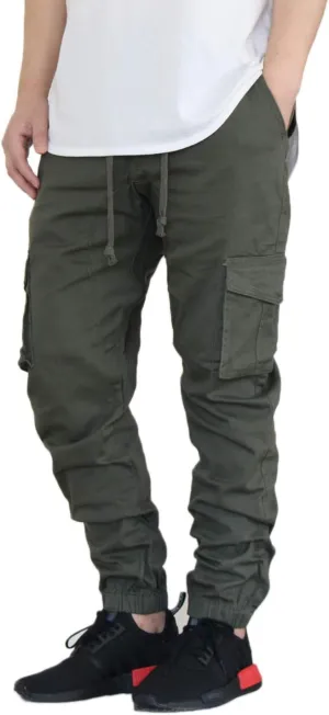AIRNINE Men's Premium Twill Cargo Jogger Pants S-5XL