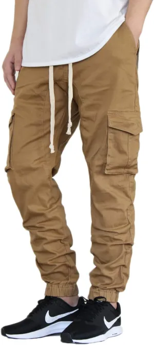 AIRNINE Men's Premium Twill Cargo Jogger Pants S-5XL