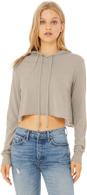 Bella Canvas Womens Fast Fashion Cropped Long-Sleeve Hoodie (8512)