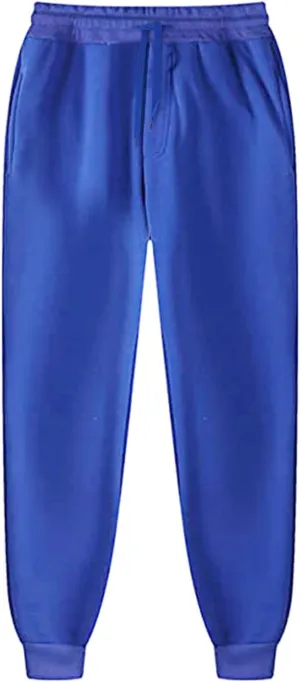 BIFUTON Joggers for Men,Mens Sweatpants Baggy Pants Solid Color Stretch Waist Drawstring Running Track Pants with Pockets