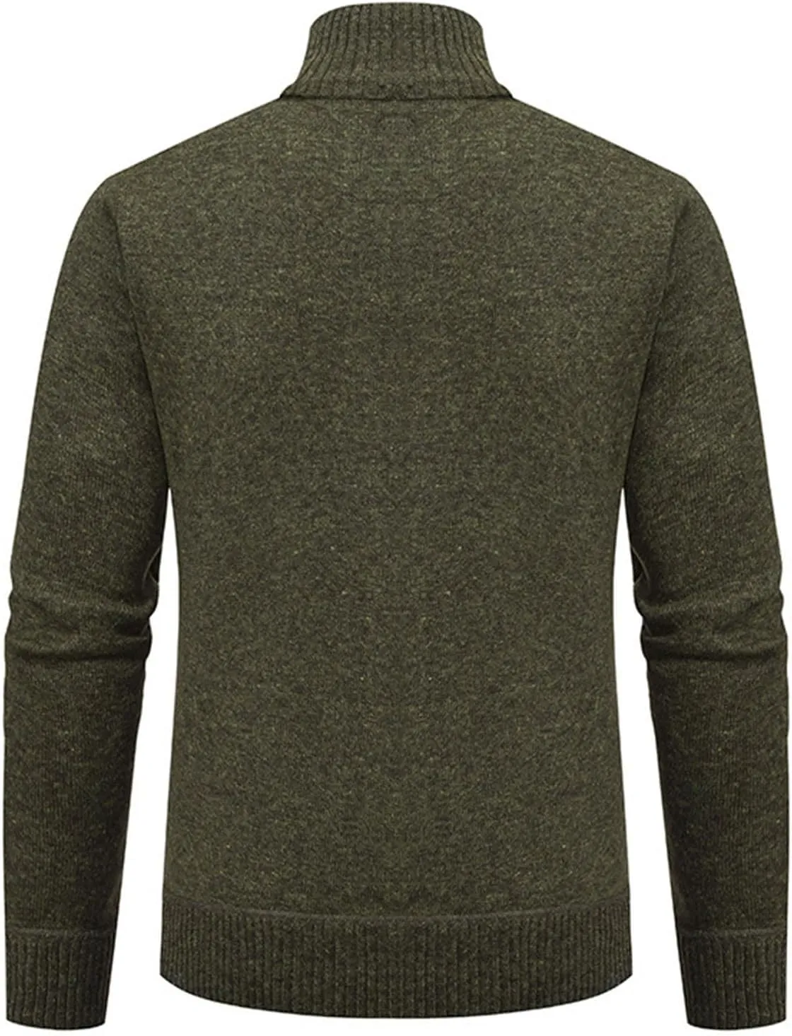 BIFUTON Mens Cardigan Sweater, Mens Casual Zip Up Cardingan Sweater Stand Collar Slim Fit Soft Knitted Sweater Fashion Jacket