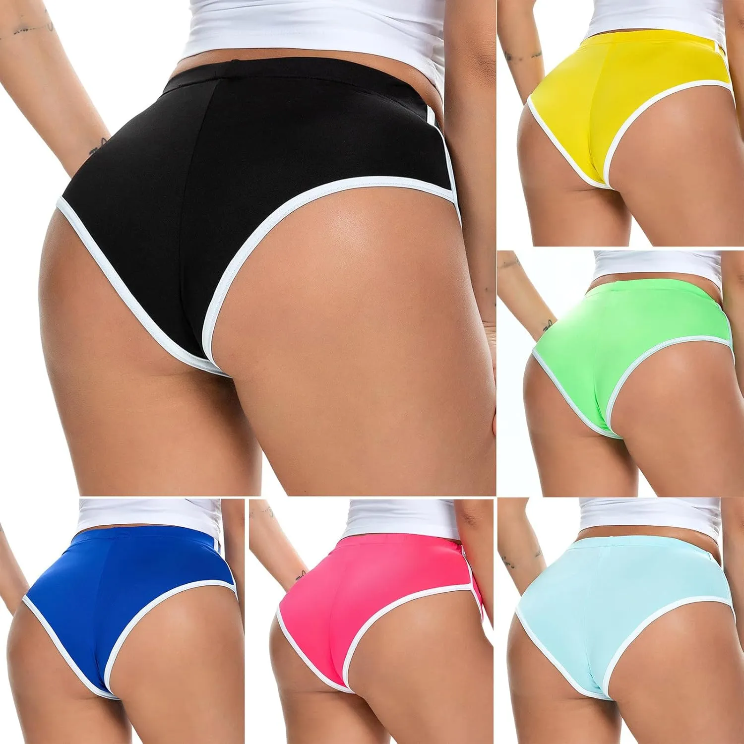 Booty Shorts for Women High Waisted Dolphin Shorts Workout Running Shorts Yoga Summer Biker Athletic Shorts