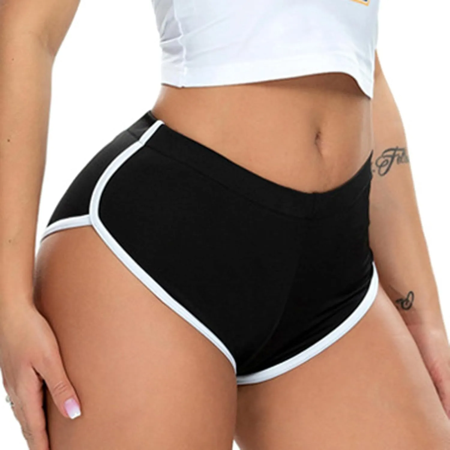 Booty Shorts for Women High Waisted Dolphin Shorts Workout Running Shorts Yoga Summer Biker Athletic Shorts
