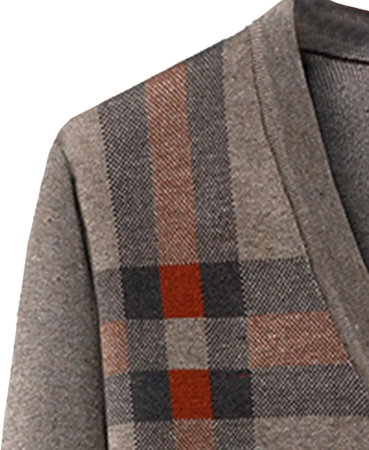 Buttons Argyle Pattern Mens Cardigans Men V Neck Pocket Sweaters Cardigan Slim Fit Button Knit Sweater