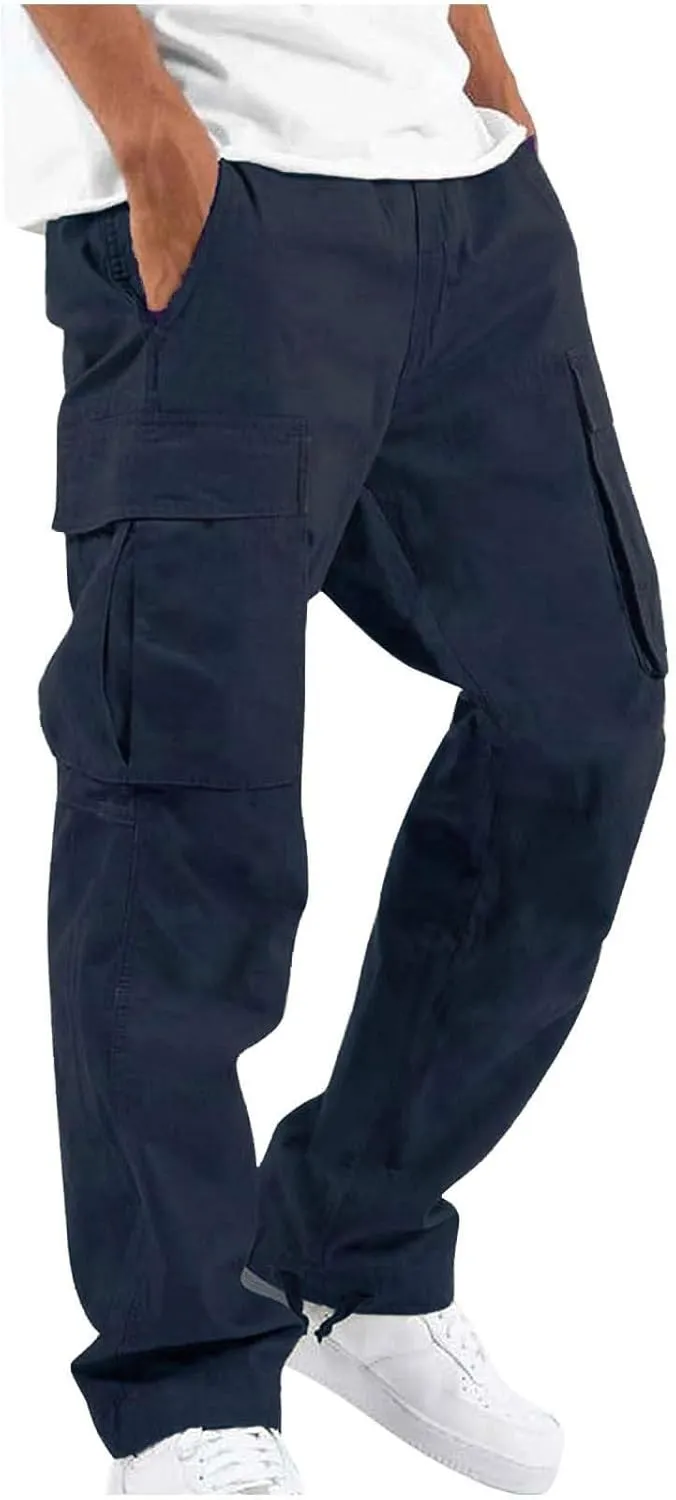 Cargo Pants for Men Lightweight Cargo Joggers Workout Tactical Cargo Pants Casual Outdoor Hiking Pants Multi Pockets