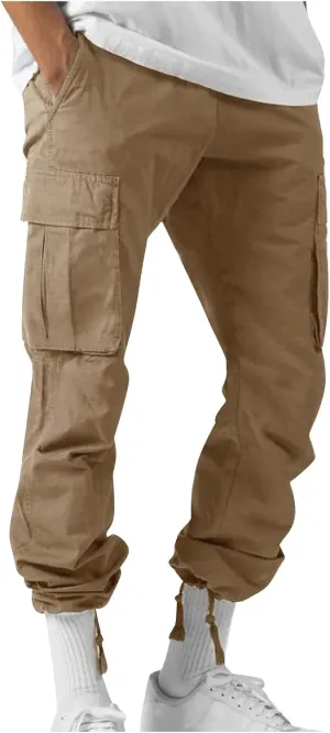 Cargo Pants for Men Lightweight Cargo Joggers Workout Tactical Cargo Pants Casual Outdoor Hiking Pants Multi Pockets
