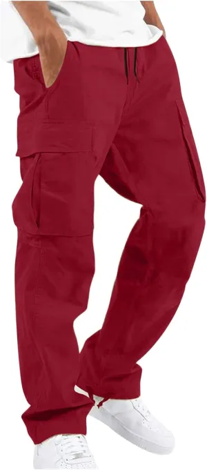 Cargo Pants for Men Relaxed Fit Baggy Jogger Pant Work Streetwear Cargo Pant Big and Tall Match Mens Wild Cargo Pants