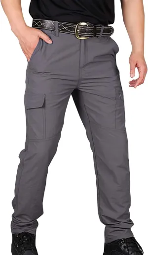 Cargo Pants for Men Ripstop Flex Camo Tactical Waterproof Pants Slim Fit Multi-Pocket Durable Cargo Pants Work Pants