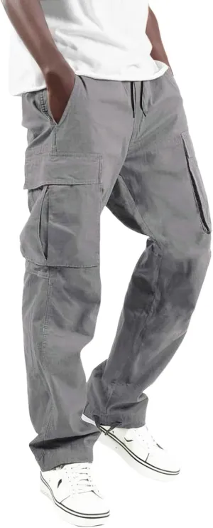 Cargo Pants Multipants - High Stretch Multi Pocket Durable Cargo Pants Comfort Fit Workout Cargo Pant, Sweatpants Mens