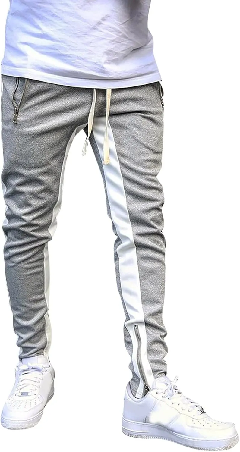 Cargo Sweatpants for Men Tactical Pants Lightweight Hiking Workout Jogger Mens Streetwear Reflective Tactical Track