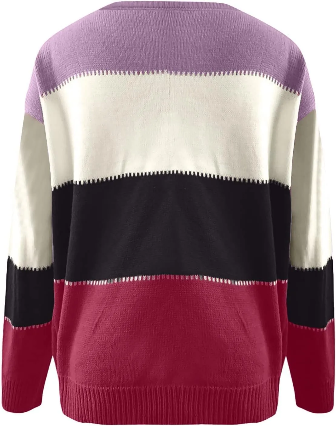 ChicCrate Sweaters for Women Trendy Long Sleeve Solid Color Ribbed Knit Sweater Cute Plus Size Tops Winter Teen Girl Clothes