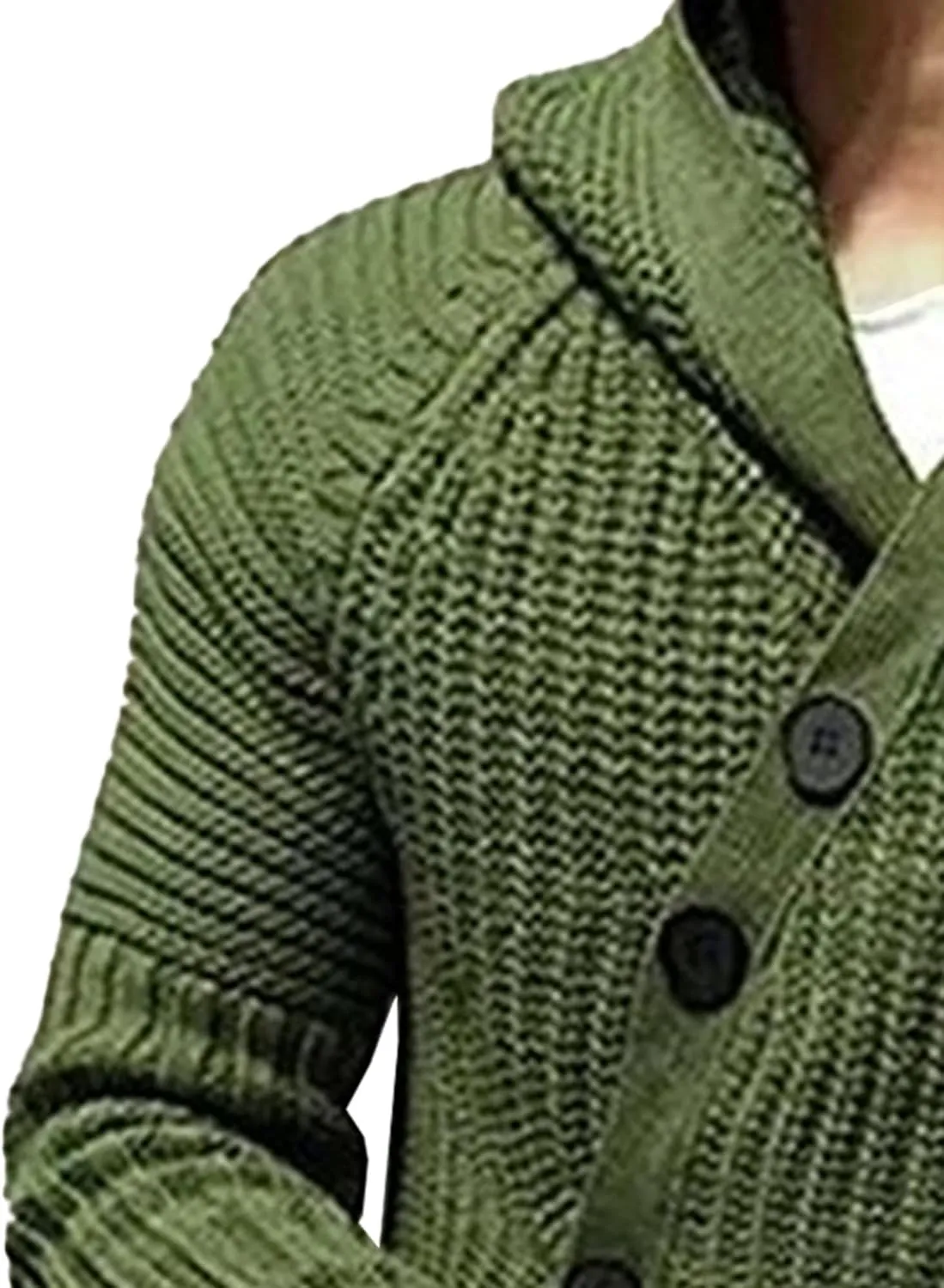DGHM-JLMY Mens Mid-Long Sweater Hooded Ribbed Knit Cardigans Coat Button Down Open Front Knitted Cardigan Overcoats