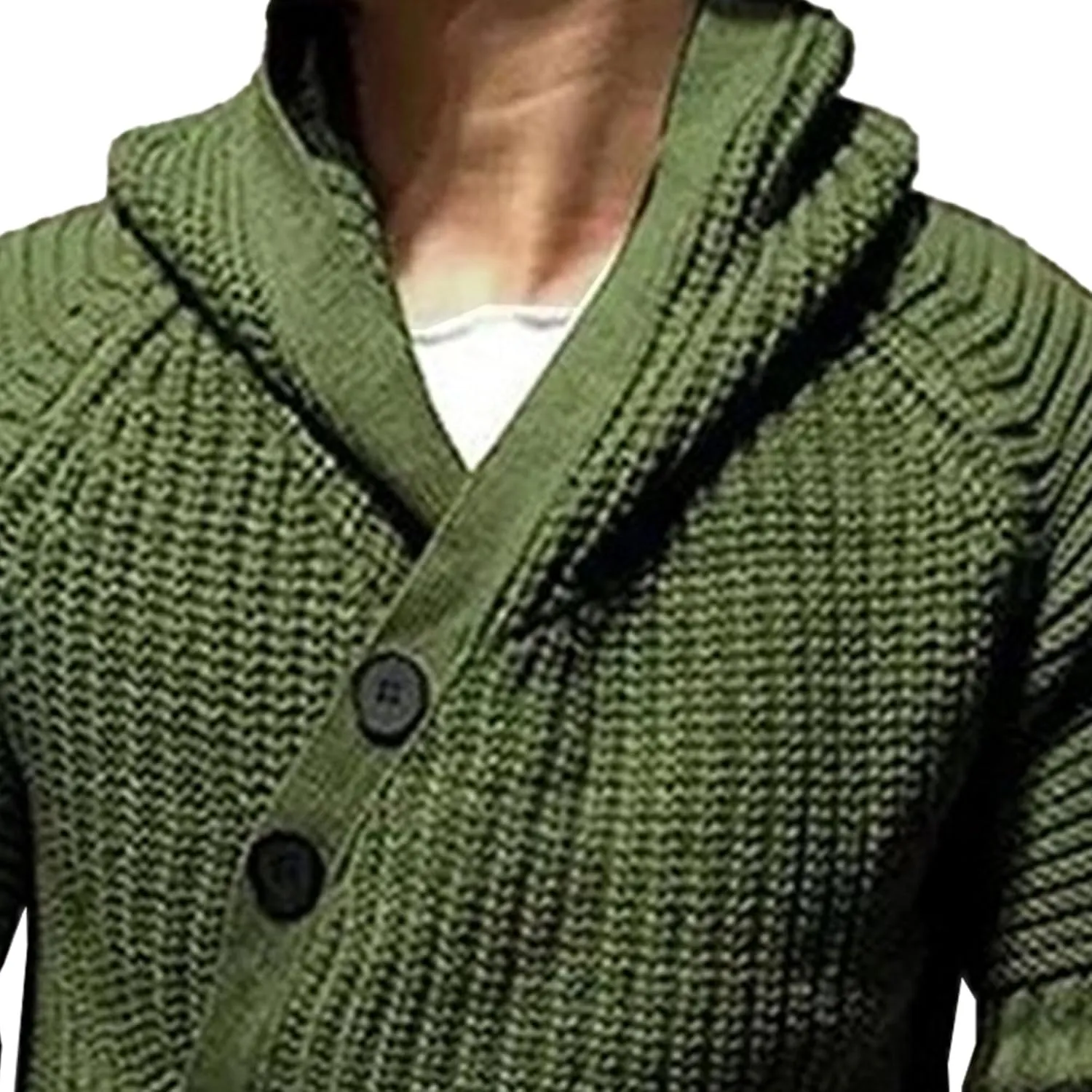 DGHM-JLMY Mens Mid-Long Sweater Hooded Ribbed Knit Cardigans Coat Button Down Open Front Knitted Cardigan Overcoats