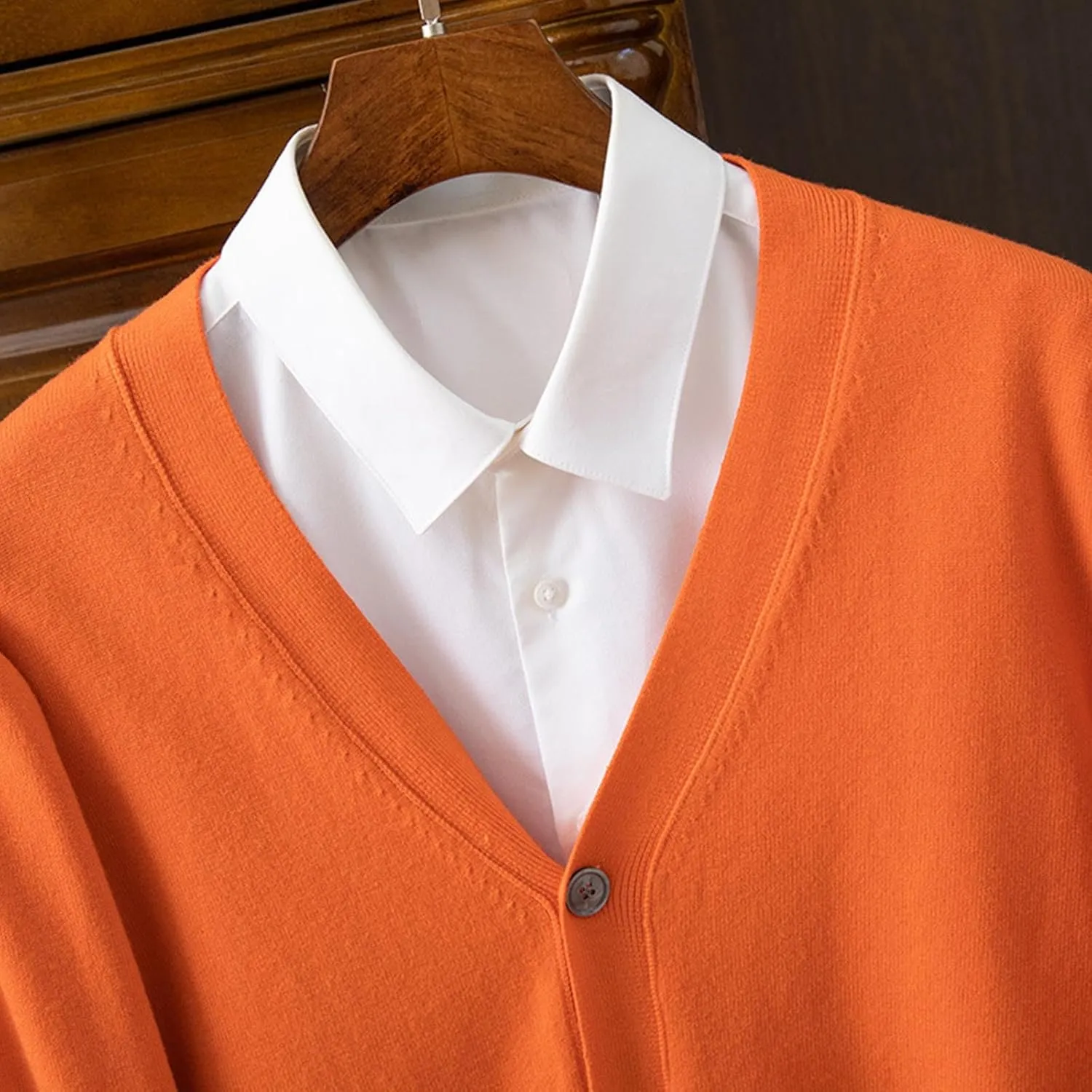 Dgoopd Mens Cardigan Sweater V Neck Button Down Cardigan Long Sleeve Knit Sweaters Slim Fit Lightweight Sweater Casual Tops