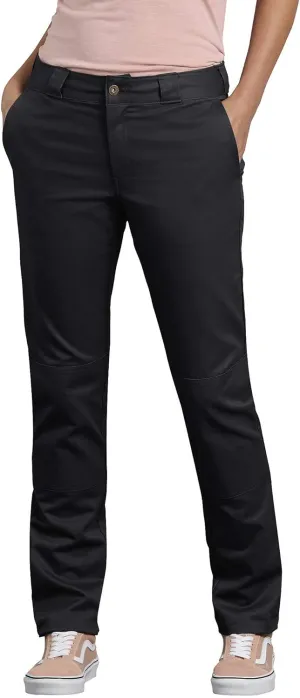 Dickies Women's Double Knee Work Pant with Stretch Twill