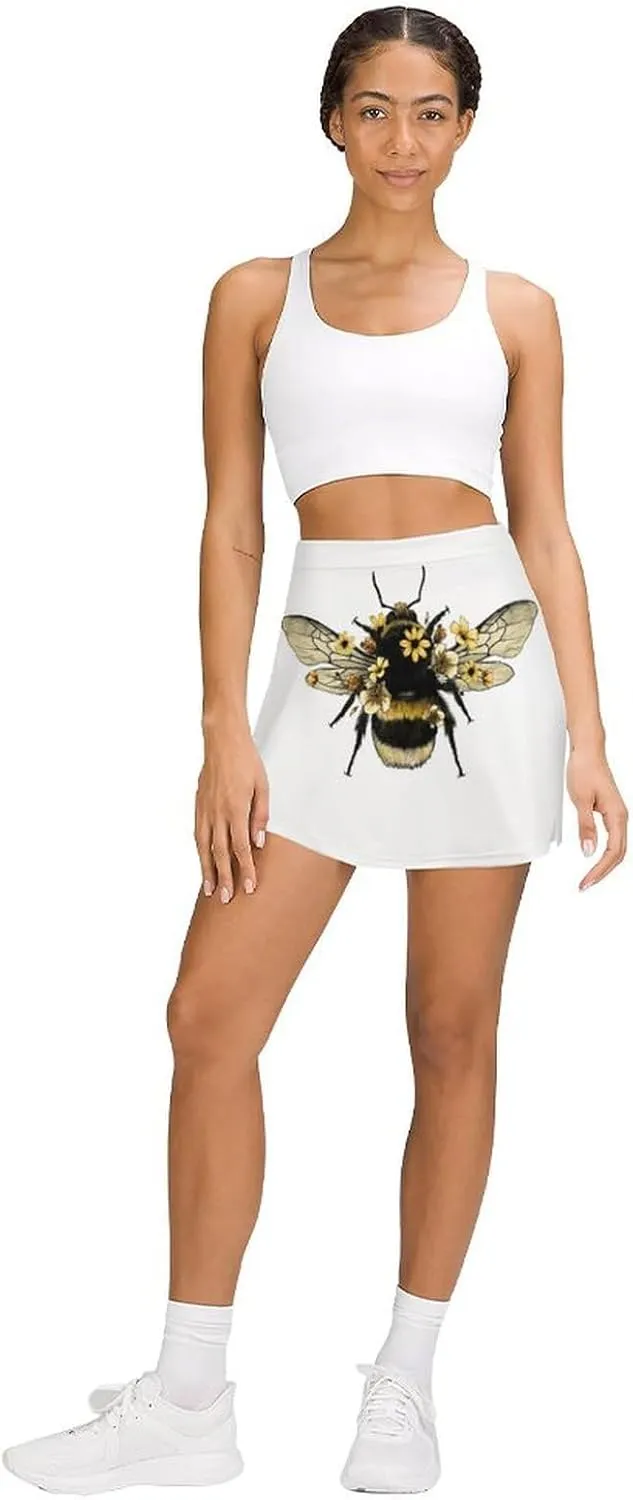 Donnapink Women Yoga Athletic Shorts, High Waisted Shorts, Running Shorts Skirt (S-4XL)