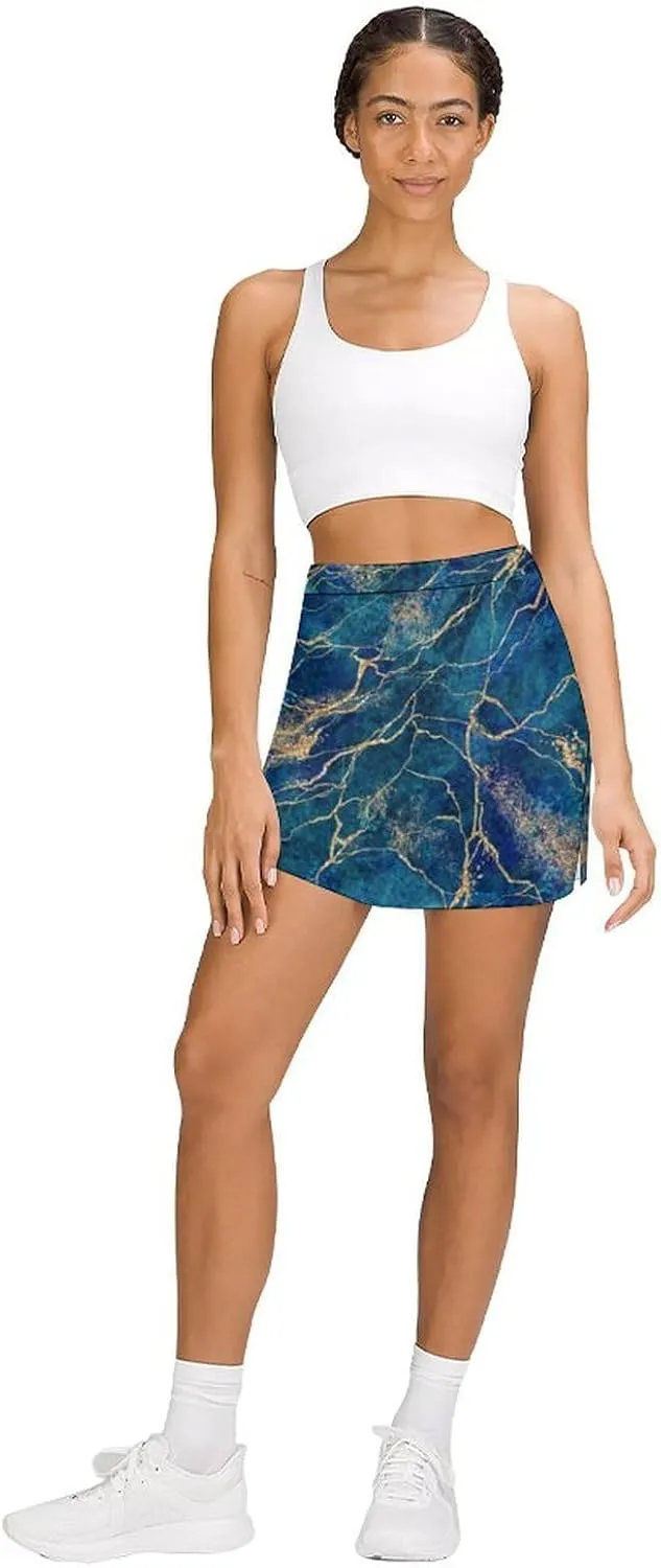 Donnapink Women Yoga Athletic Shorts, High Waisted Shorts, Running Shorts Skirt (S-4XL)