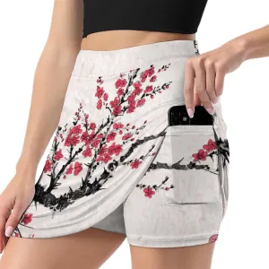 Donnapink Women Yoga Athletic Shorts, High Waisted Shorts, Running Shorts Skirt (S-4XL)