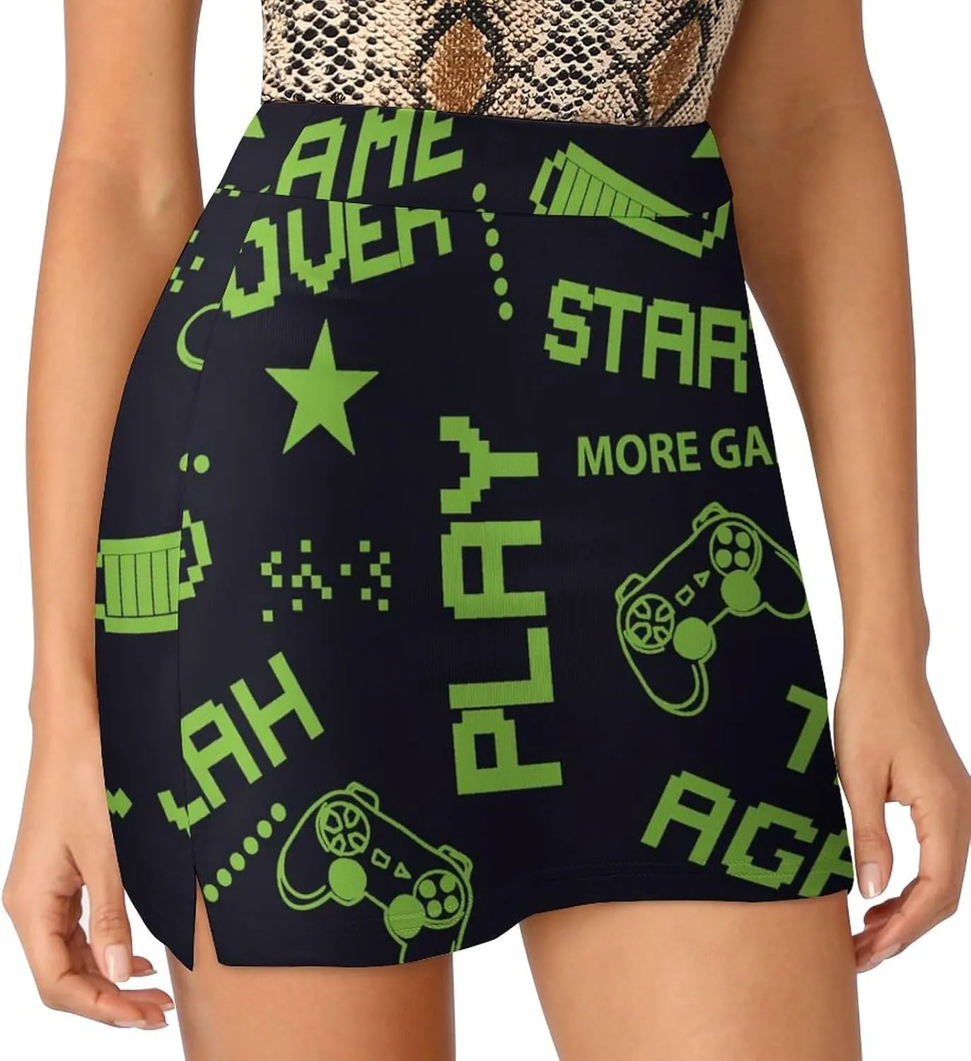 Donnapink Women Yoga Athletic Shorts, High Waisted Shorts, Running Shorts Skirt (S-4XL)