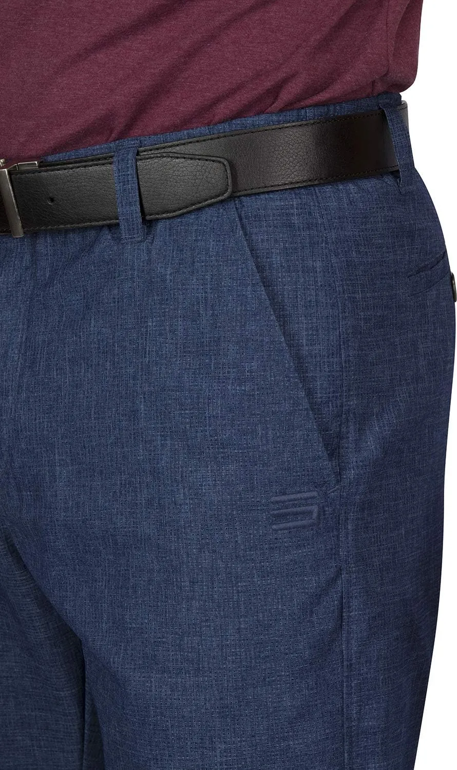 Dry Fit Golf Shorts for Men 10 Inch Inseam - Tapered Slim Fit Chinos - Mens Shorts Athletic