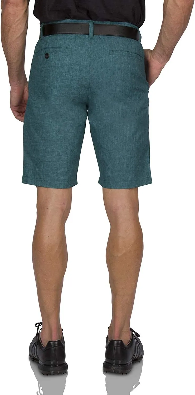 Dry Fit Golf Shorts for Men 10 Inch Inseam - Tapered Slim Fit Chinos - Mens Shorts Athletic