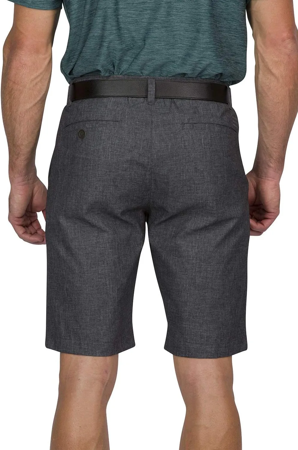 Dry Fit Golf Shorts for Men 10 Inch Inseam - Tapered Slim Fit Chinos - Mens Shorts Athletic