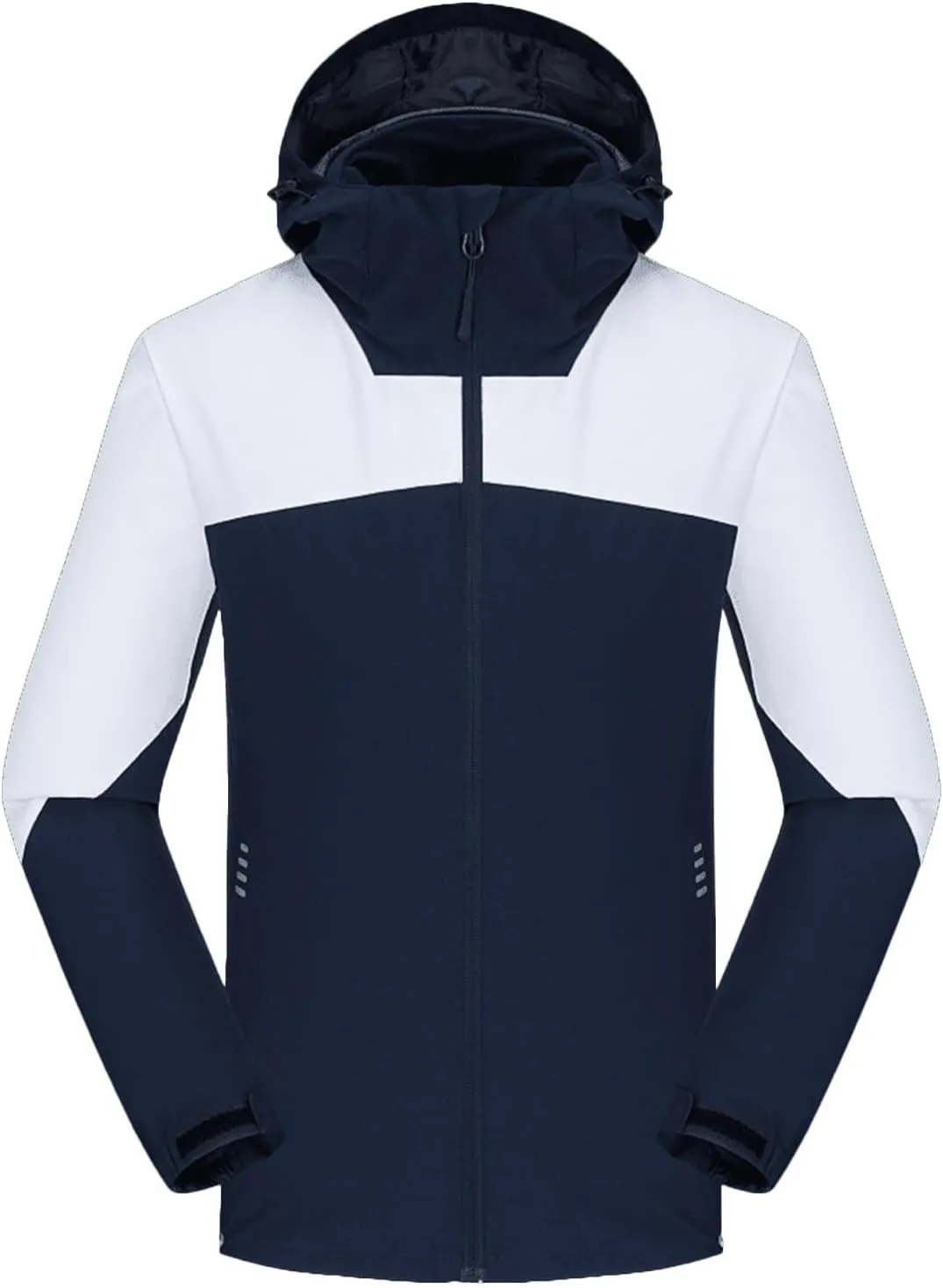 Fashion Rain Jacket Waterproof For Women Winter Raincoat With Hood Packable For Hiking Outdoor Windproof With Pockets