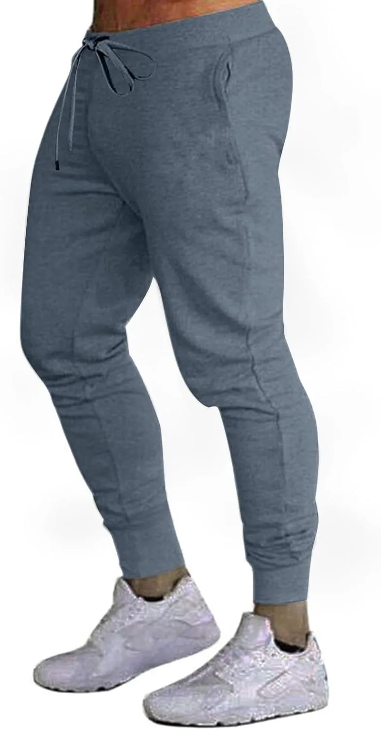Finelylove Joggers for Men Slim Fit Lightweight Stretch Sweatpants Elastic Waist Tapered Workout Athletic Track Pants
