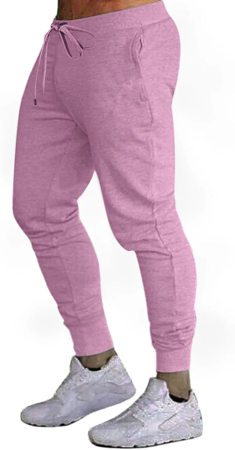 Finelylove Joggers for Men Slim Fit Lightweight Stretch Sweatpants Elastic Waist Tapered Workout Athletic Track Pants