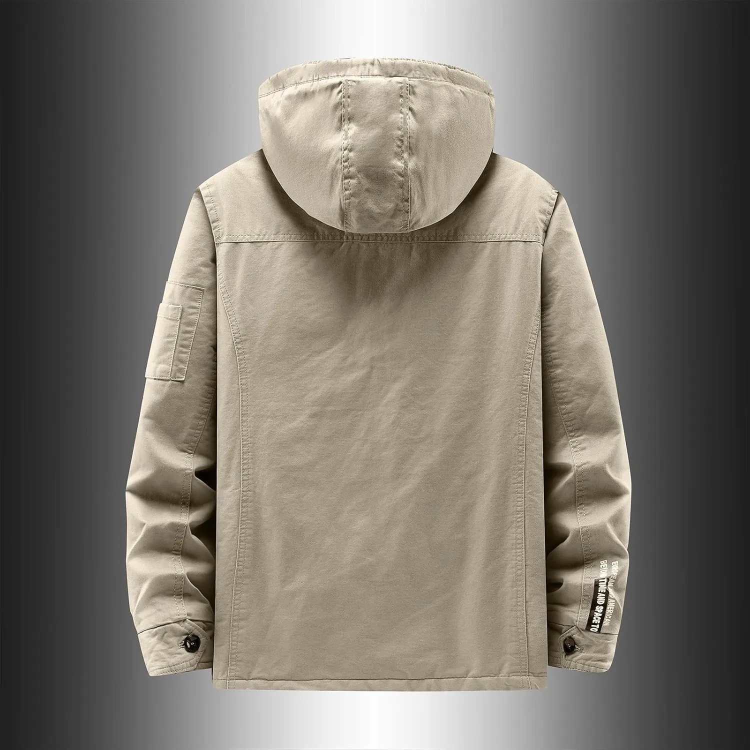 Fleece Jacket Men Winter Warm Plush Lined Sherpa Coats Casual Long Sleeve Hoodies With Pocket Solid Color Zip Outwear