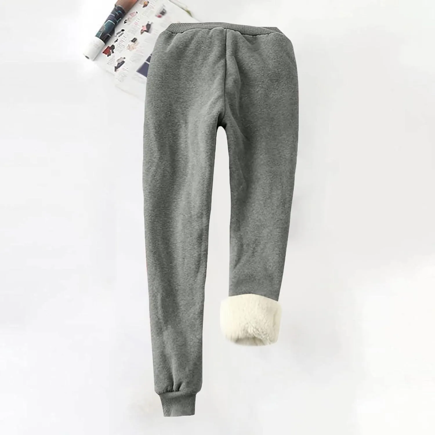 Fleece Lined Joggers Women Winter Warm Fleece Sherpa Lined Sweatpants Track Pants Athletic Active Lounge Pants
