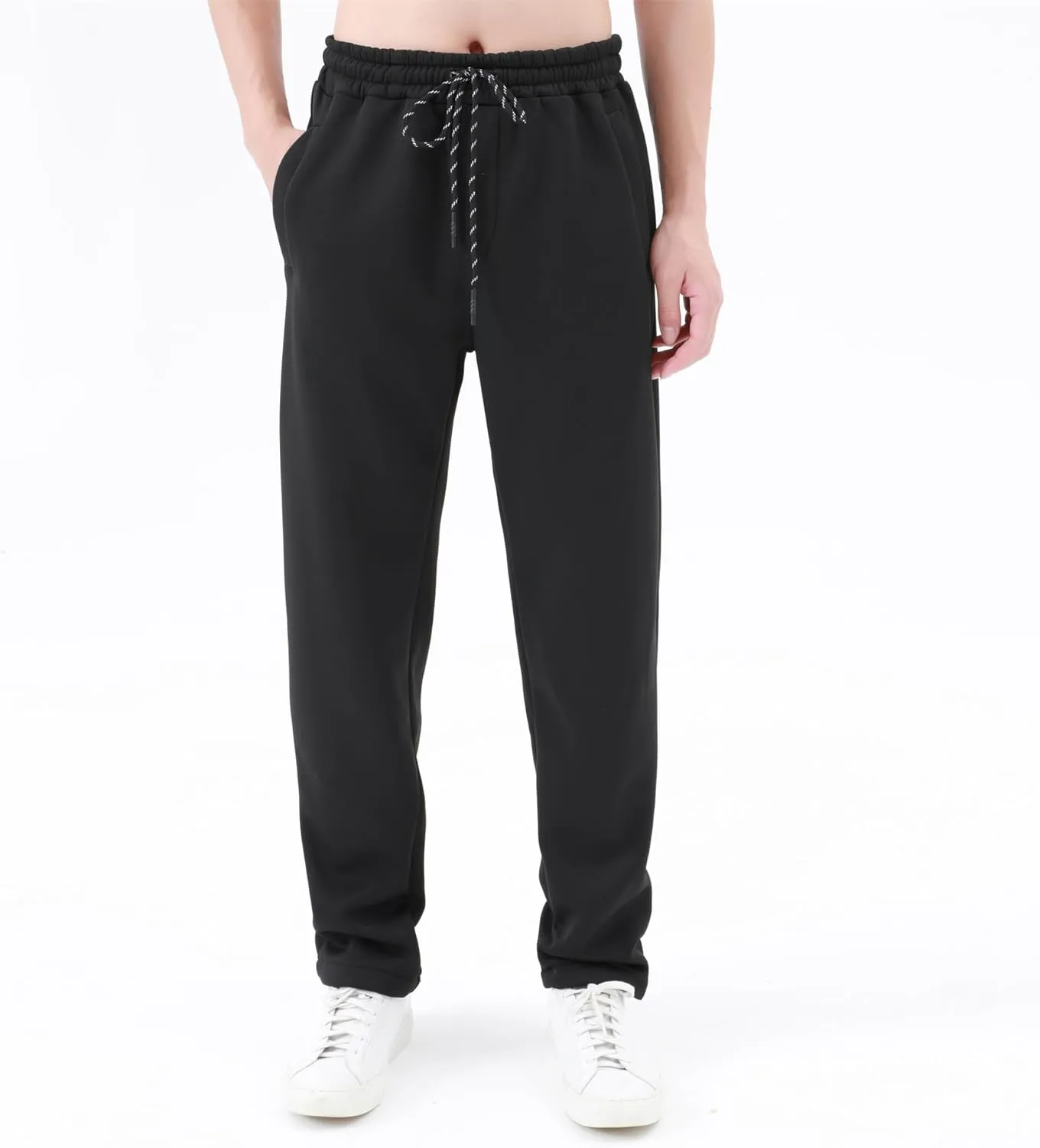 Fleece Winter Pants for Men Sherpa Lined Sweatpants Thicken Warm Heavyweight Sport Jogger Lounge Athletic Track Pants