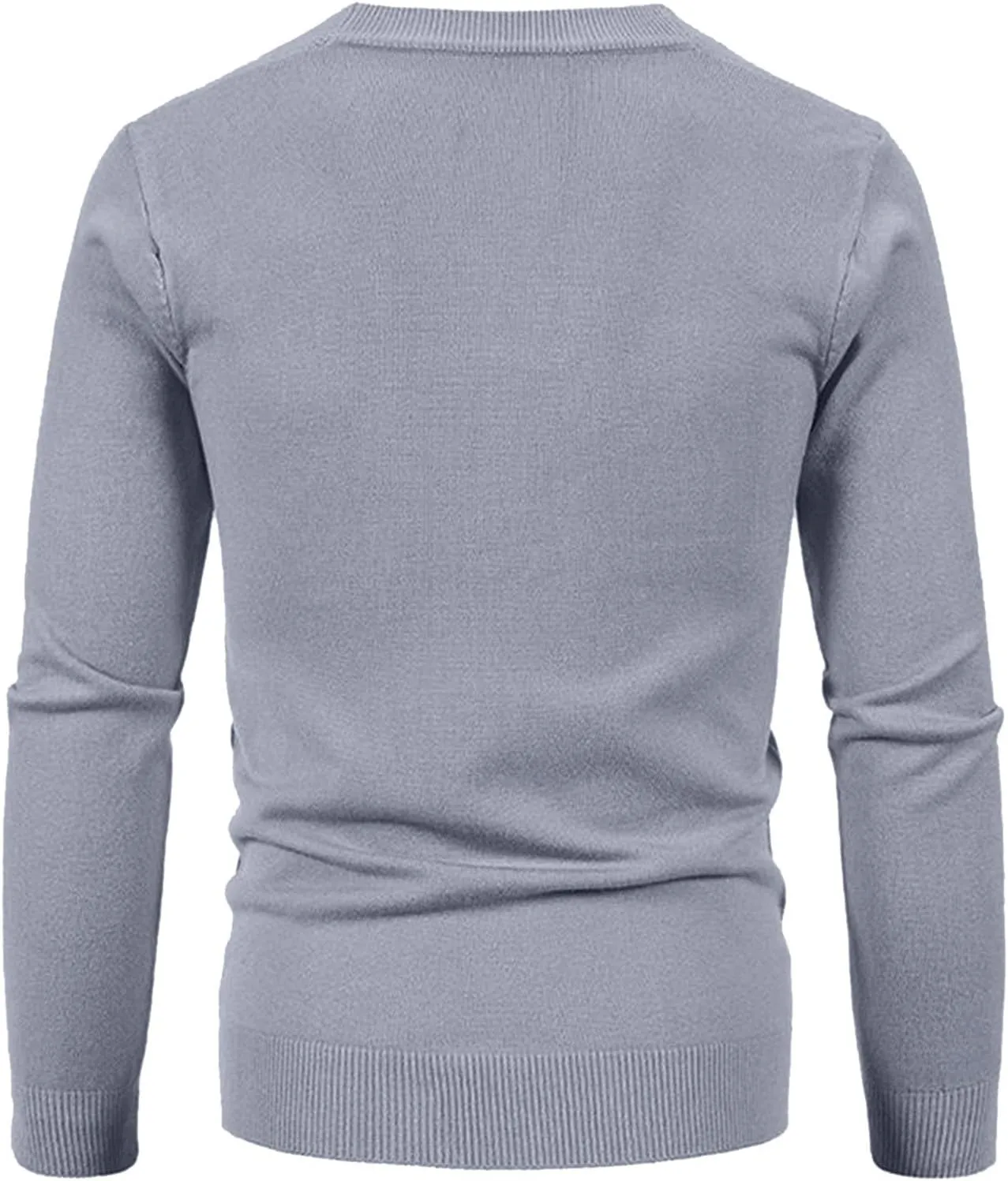 Fxbar Men's Cardigan Sweaters V Neck Long Sleeve Cardigans Slim Fit Casual Buttons Down Ribbed Knitted Sweater