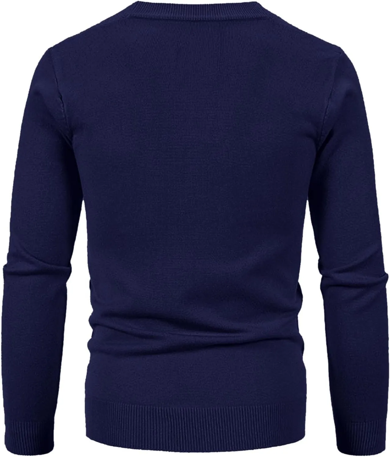 Fxbar Men's Cardigan Sweaters V Neck Long Sleeve Cardigans Slim Fit Casual Buttons Down Ribbed Knitted Sweater