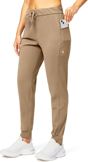 G Gradual Women's Joggers Pants with Zipper Pockets Stretch Tapered Athletic Joggers for Women Lounge, Jogging, Workout