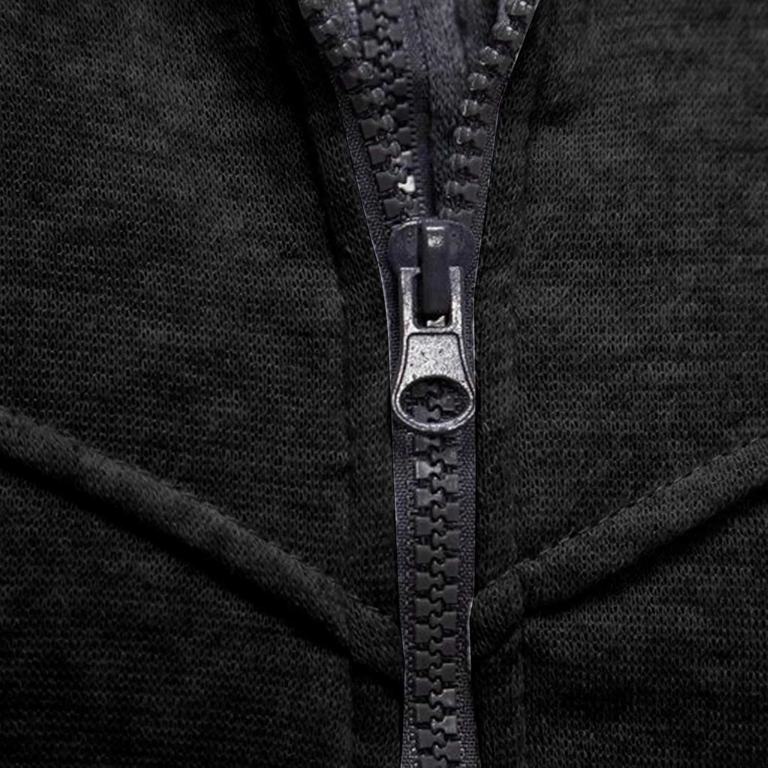 Hoodies For Men Casual Long Sleeve Zip Jacket Trendy Solid Color Coat Lightweight Drawstring Sport Outwear With Pocket