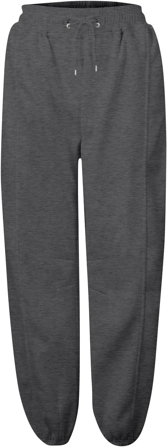 Joggers for Women Sweatpants with Pockets High Waist Drawstring Fleece Lined Cotton Joggers Track Cuff Workout Pants