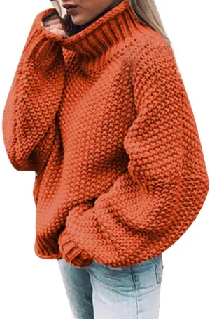 LCMTWX Plus Size Sweater for Women Tops Pullover Turtleneck Sweater Long Sweater Slim Fitting Knitwear Tops 2023 Fall