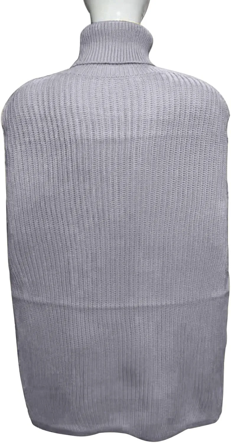 LCMTWX Women's 2023 Winter Pullover Sweater Sleeve Button Knitted Turtleneck Sweater Loose Long Sleeve Tops Shirts Womens
