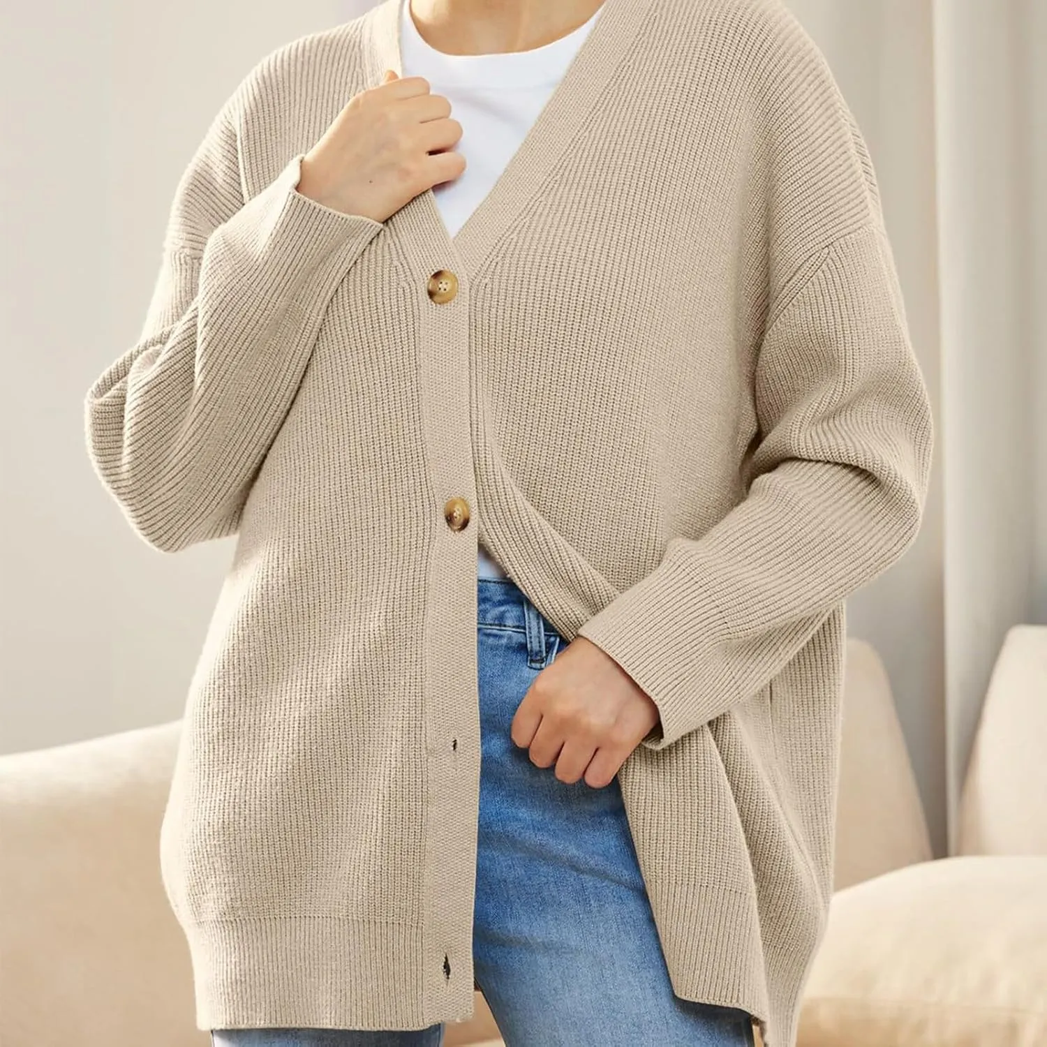 LCMTWX Womens Plus Size Sweater Button Long Pullover Women Tops Turtleneck Sweater Fall Fuzzy Knit Warm Pullover Sweater