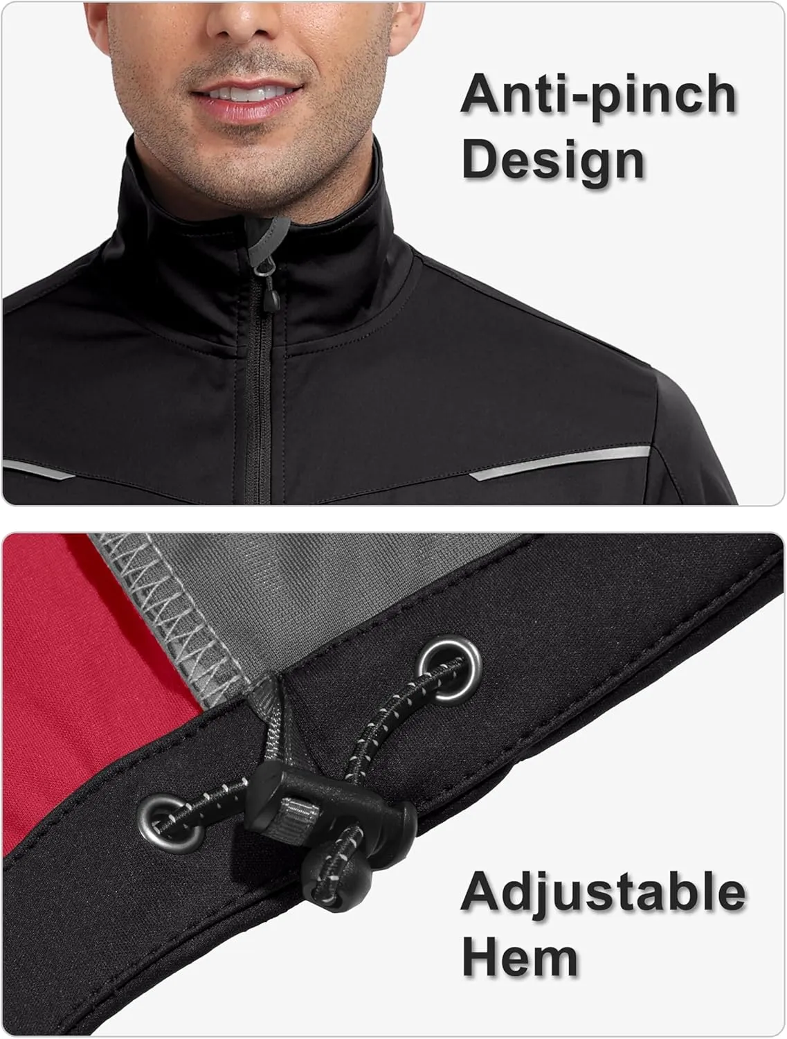 Little Donkey Andy Men's Lightweight Softshell Vests Short Sleeve Jackets for Golfing Hiking Running