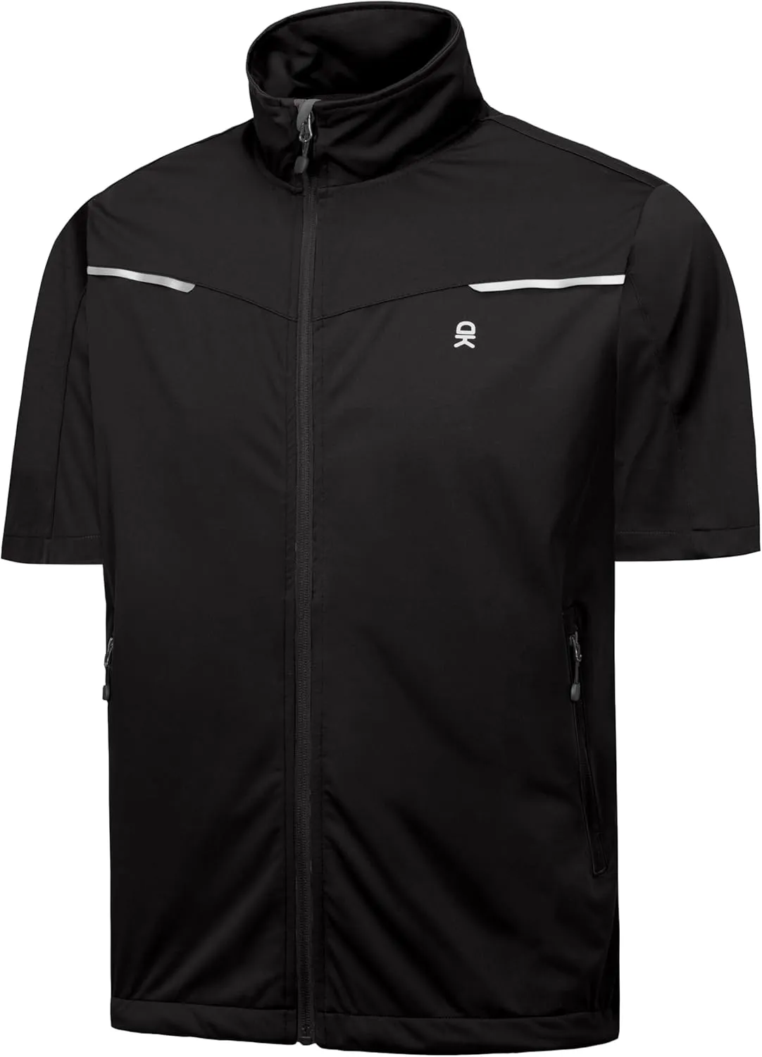 Little Donkey Andy Men's Lightweight Softshell Vests Short Sleeve Jackets for Golfing Hiking Running