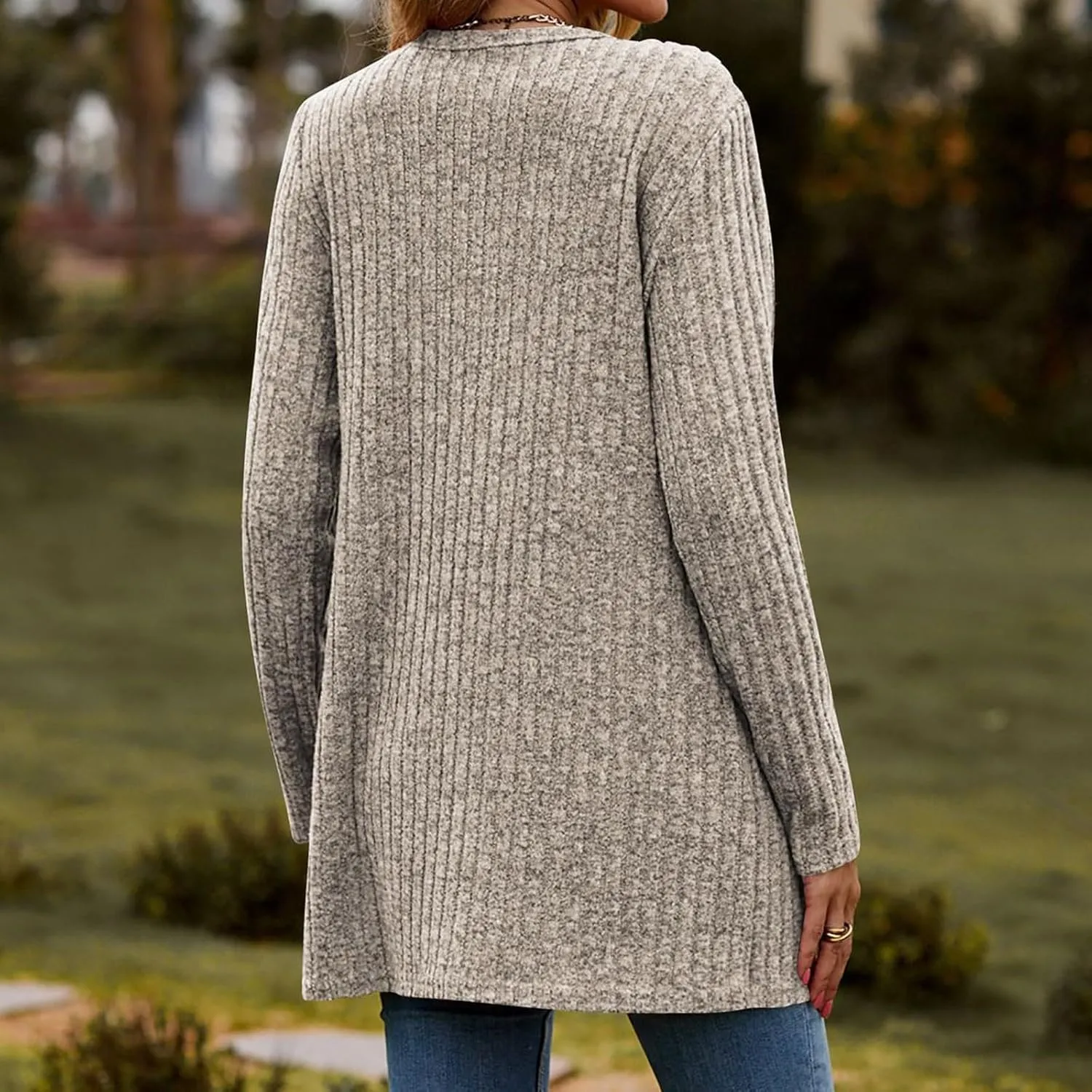 Long Cardigans For Women Fall Fashion Open Front Business Cable Knitted Cardigan Casual Slouchy Button Down Sweaters