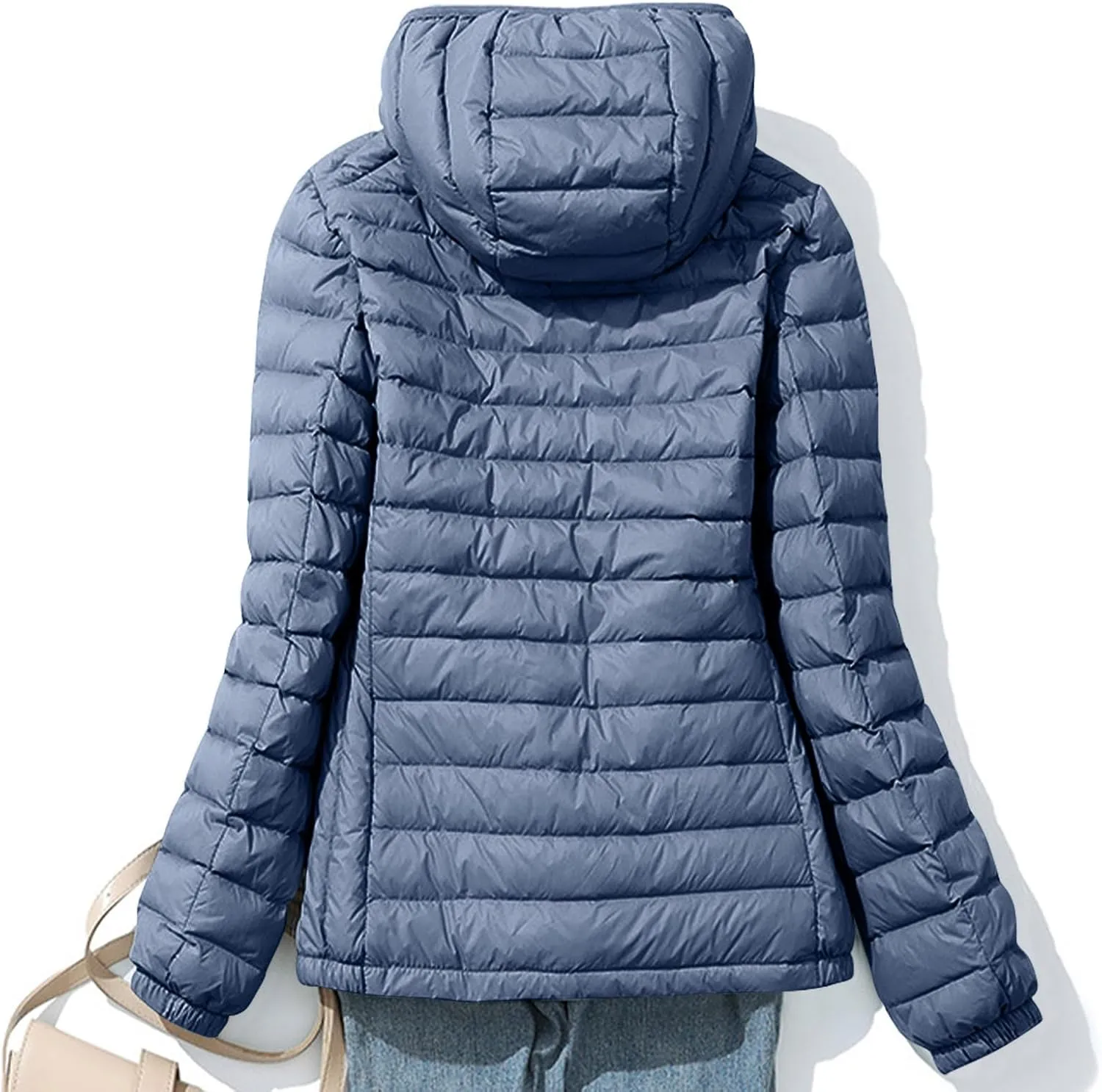 Long Coats for Women Trendy Faux Fur Coat Warm Coats Maxi Jackets Winter Hooded Coat Full-Length Outwear with Pockets
