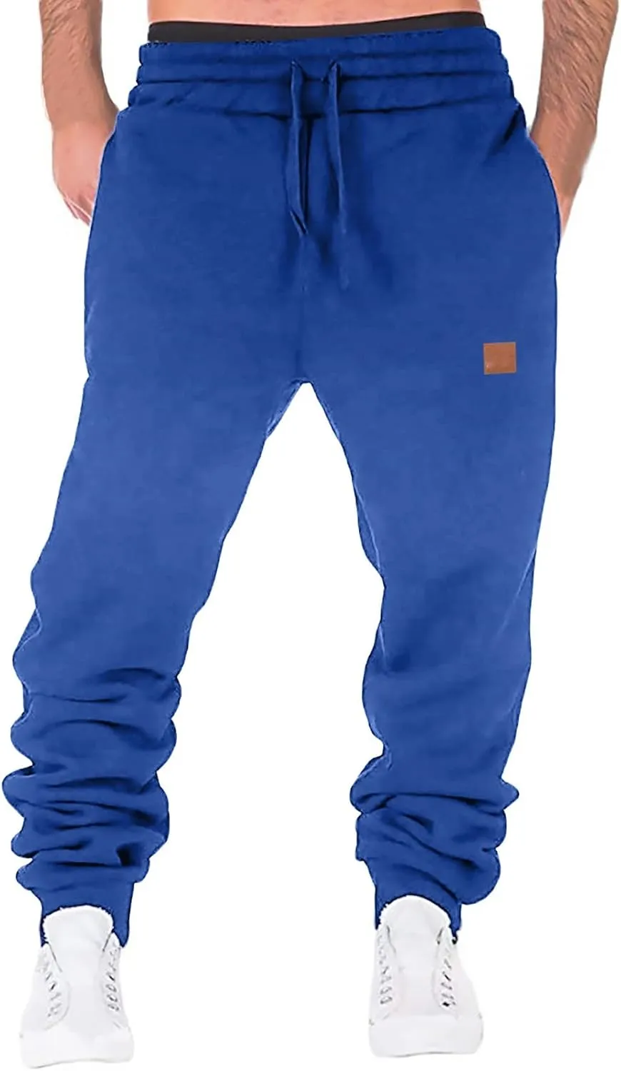 Men Splicing Printed Overalls Casual Pocket Sport Work Casual Trouser Pants Mens Cargo Pants