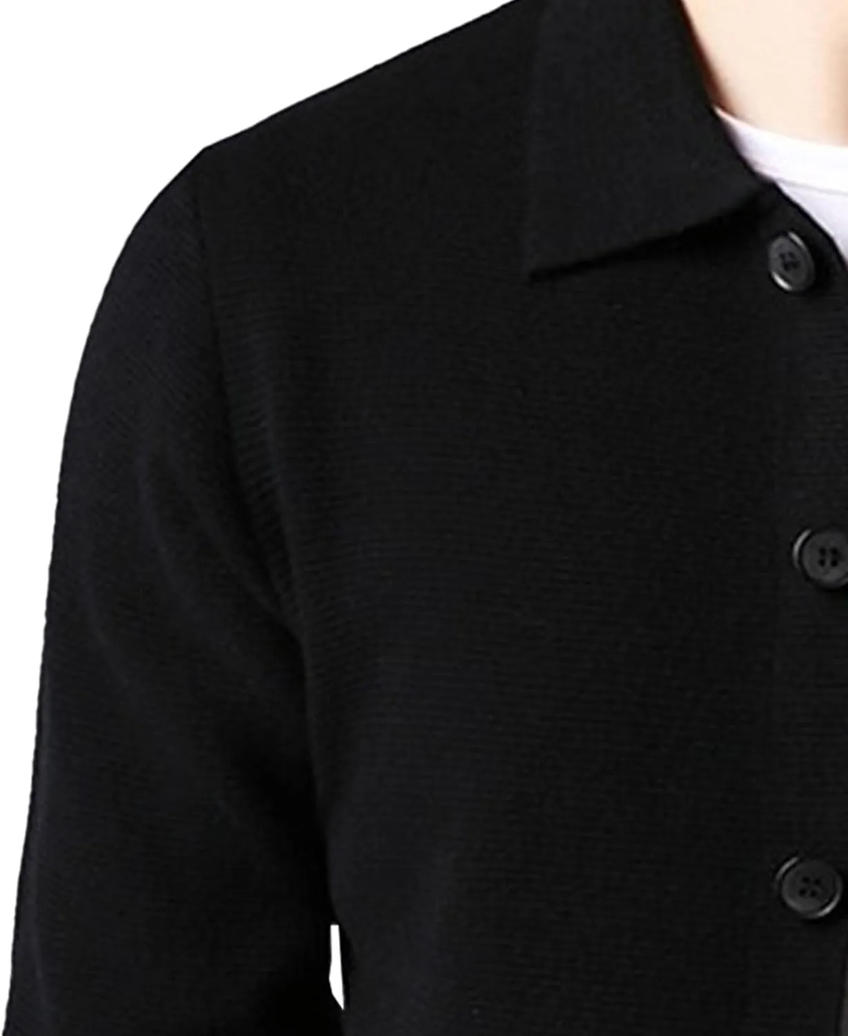 Men's Button Down Cardigan Lapel Sweater Relaxed Fit Casual Pockets Sweater Knitted Solid Soft Sweaters