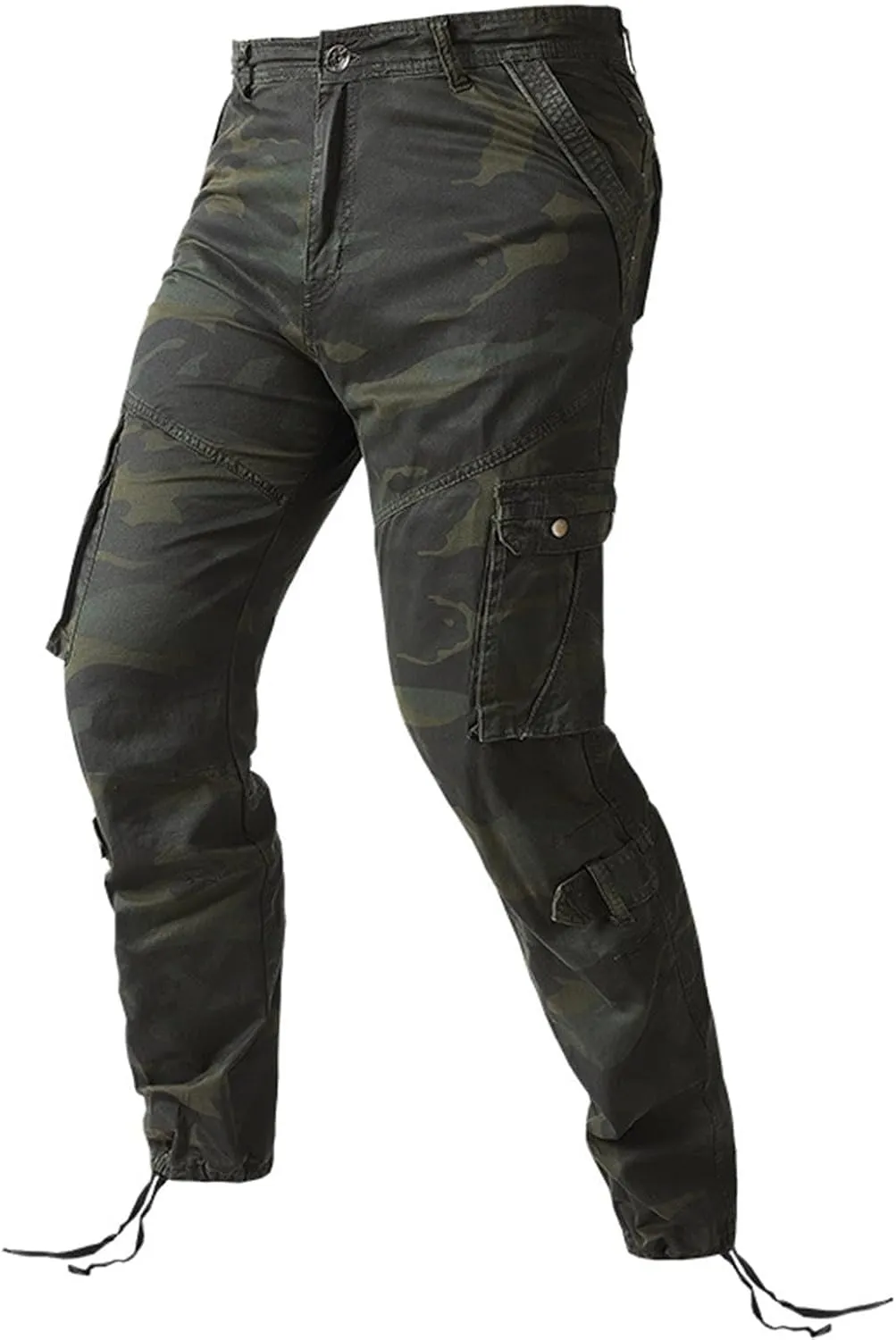Mens Camo Work Pants Military Army Combat Cargo Pants with Multi Pockets Lightweight Classic Tactical Pants Trousers