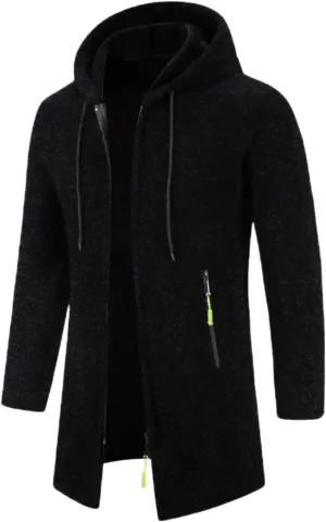 Mens Cardigan, Full Zip Mens Sweaters Cardigan Knitted Long Sleeve Warm Sweater Men's Workout Dress Jacket