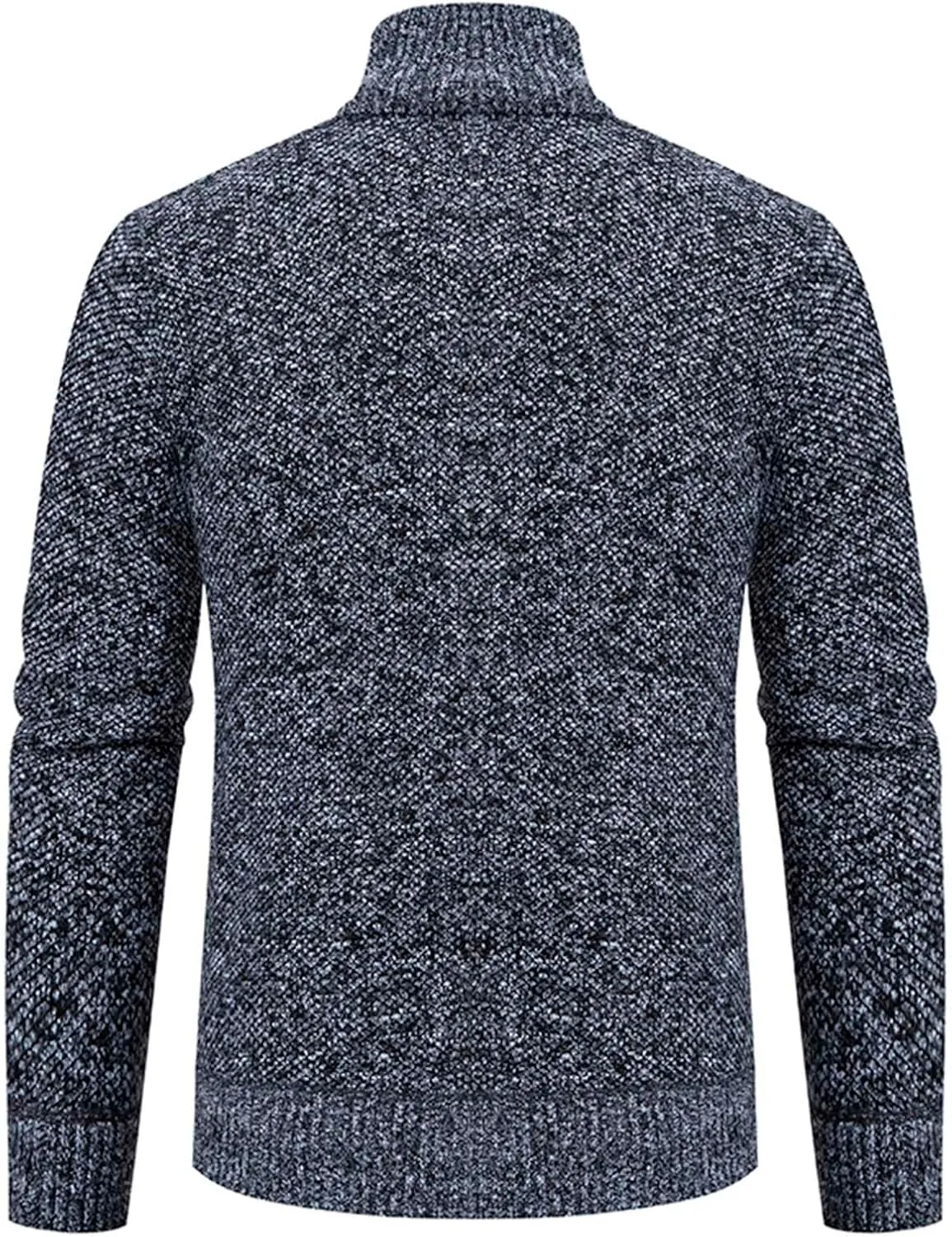 Mens Cardigan, Men's Full Zip Cardigan Sweaters Unisex Relax Fit Lapel Collar Long Sleeve Casual Ribbed Sweater