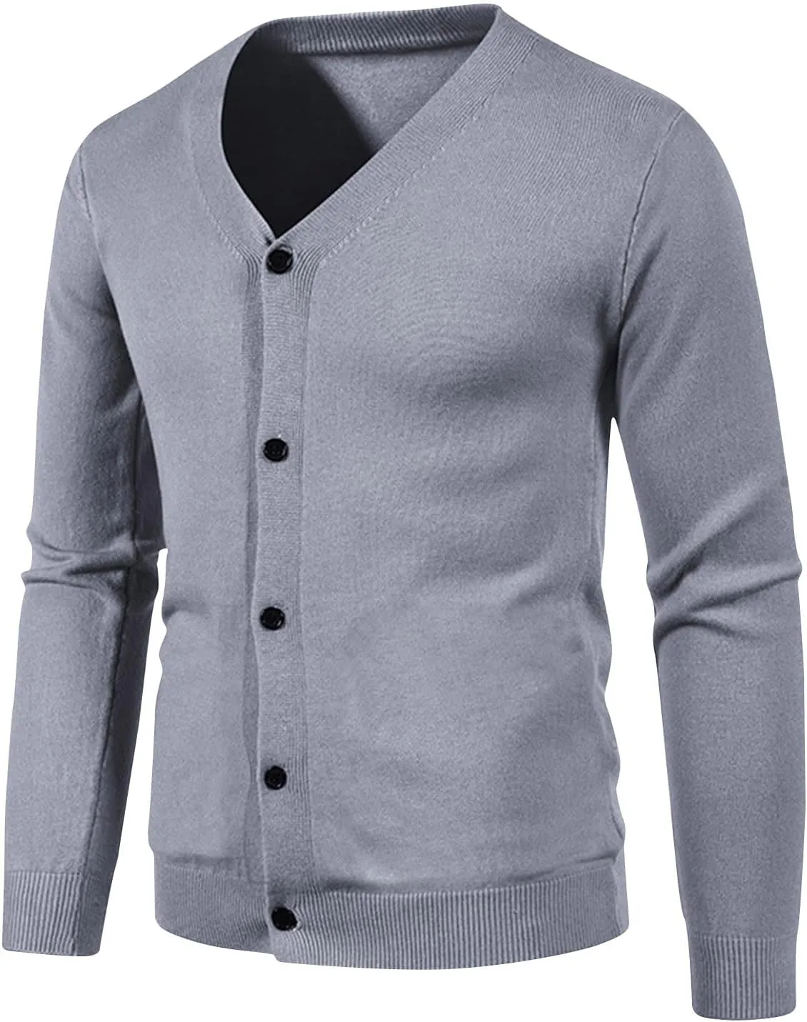 Men's Cardigan Sweaters Button Down Knit Sweater Open Front Cardigan V Neck Sweater Plus Size Cardigan Sweater